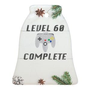 Level 60 Complete 60th Birthday Ceramic Bell Ornament