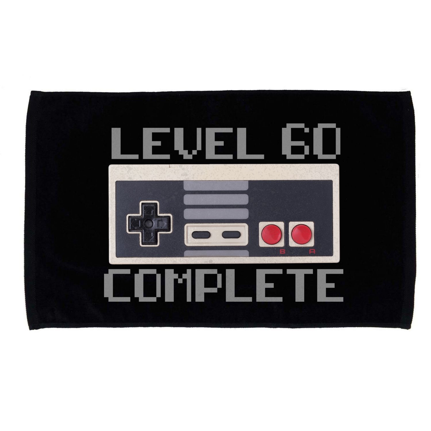Level 60 Complete Retro Gamer 60th Birthday Microfiber Hand Towel