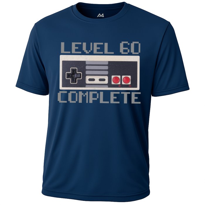 Level 60 Complete Retro Gamer 60th Birthday Cooling Performance Crew T-Shirt