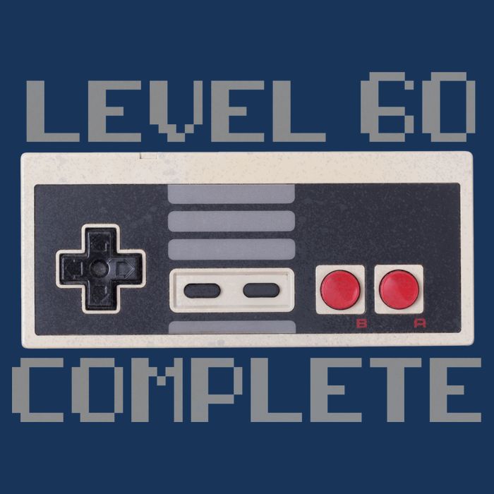 Level 60 Complete Retro Gamer 60th Birthday Cooling Performance Crew T-Shirt