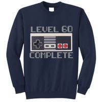 Level 60 Complete Retro Gamer 60th Birthday Tall Sweatshirt