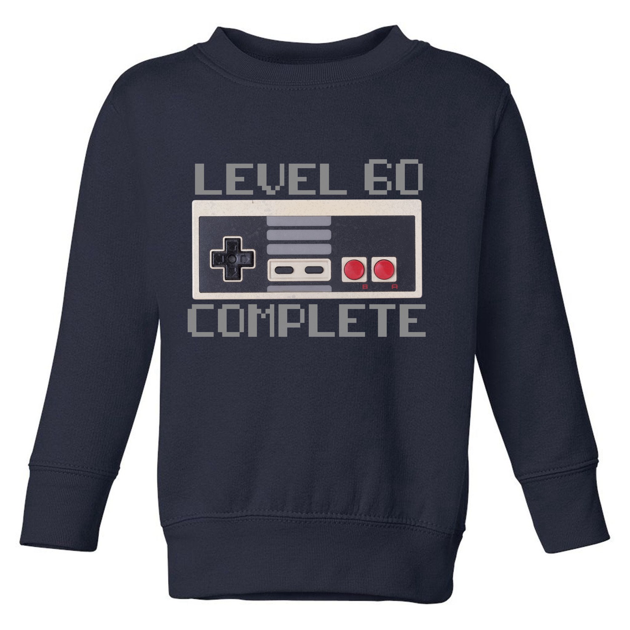 Level 60 Complete Retro Gamer 60th Birthday Toddler Sweatshirt