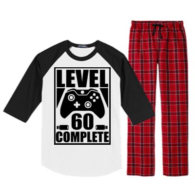 Level 60 Complete Video Gamer 60th Birthday Raglan Sleeve Pajama Set