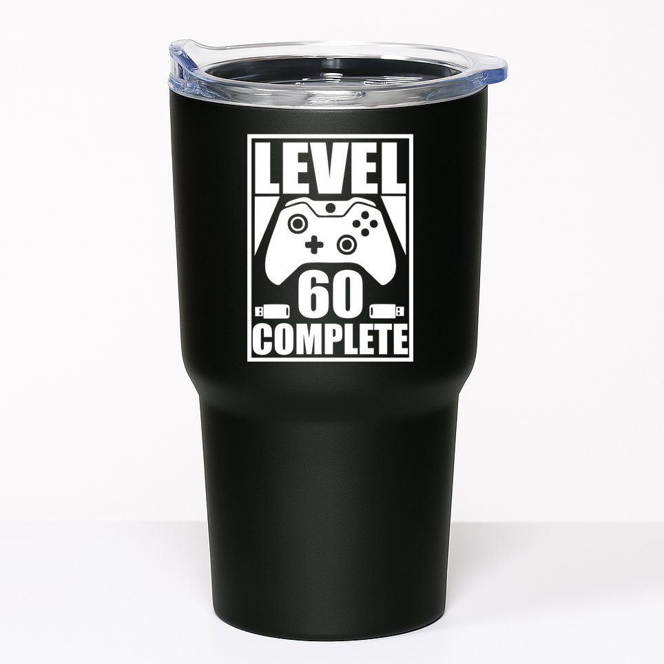 Level 60 Complete Video Gamer 60th Birthday Tumbler