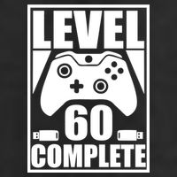 Level 60 Complete Video Gamer 60th Birthday Hat