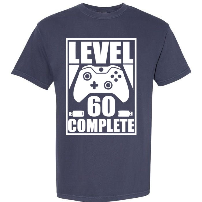 Level 60 Complete Video Gamer 60th Birthday Garment-Dyed Heavyweight T-Shirt