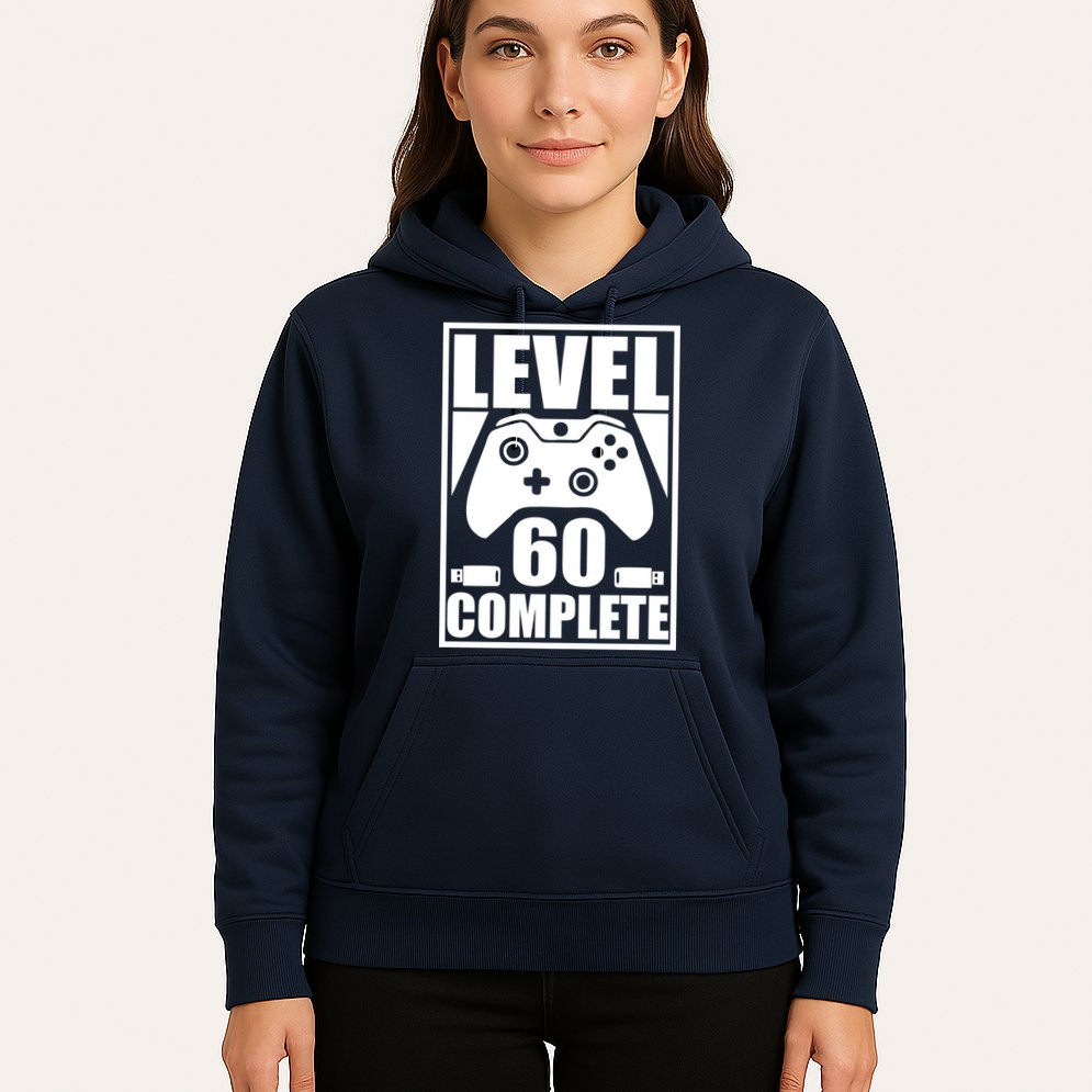 Level 60 Complete Video Gamer 60th Birthday Hoodie