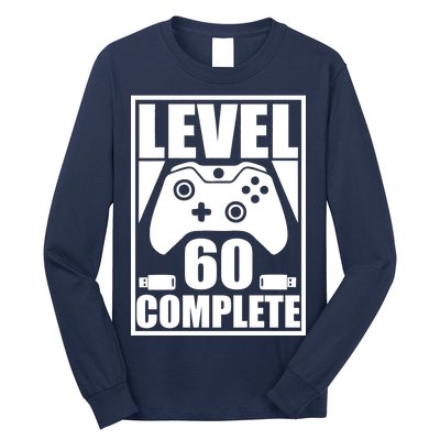 Level 60 Complete Video Gamer 60th Birthday Long Sleeve Shirt