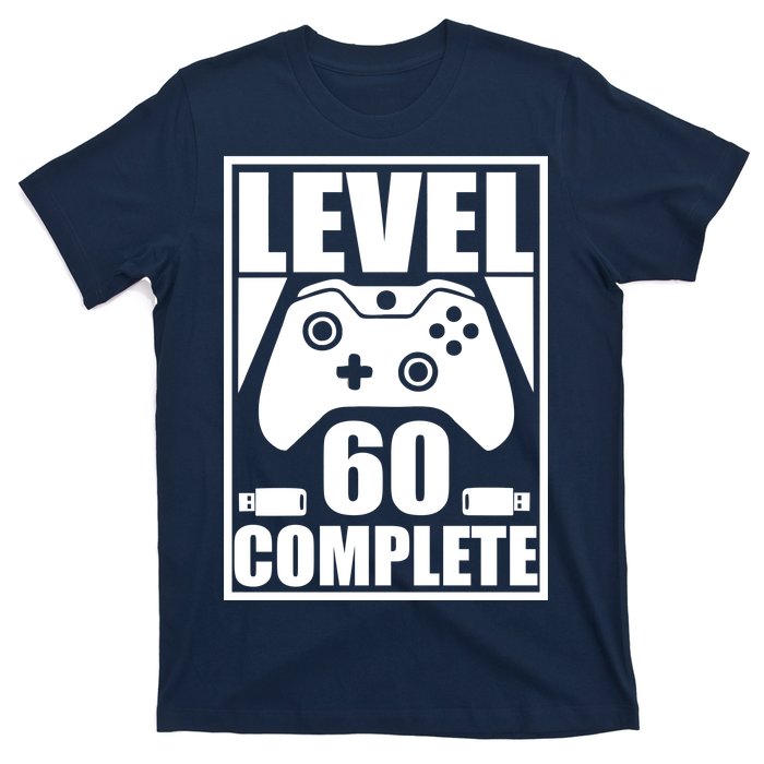 Level 60 Complete Video Gamer 60th Birthday T-Shirt