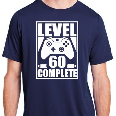 Level 60 Complete Video Gamer 60th Birthday Adult ChromaSoft Performance T-Shirt