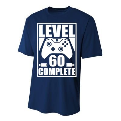 Level 60 Complete Video Gamer 60th Birthday Performance Sprint T-Shirt