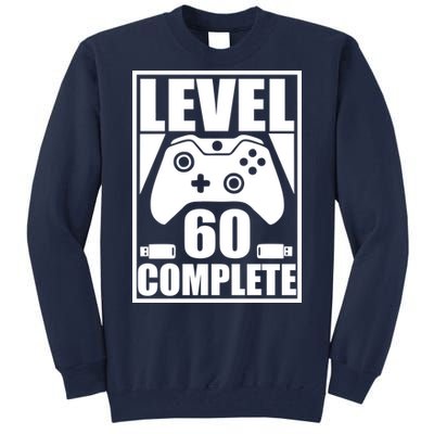 Level 60 Complete Video Gamer 60th Birthday Tall Sweatshirt