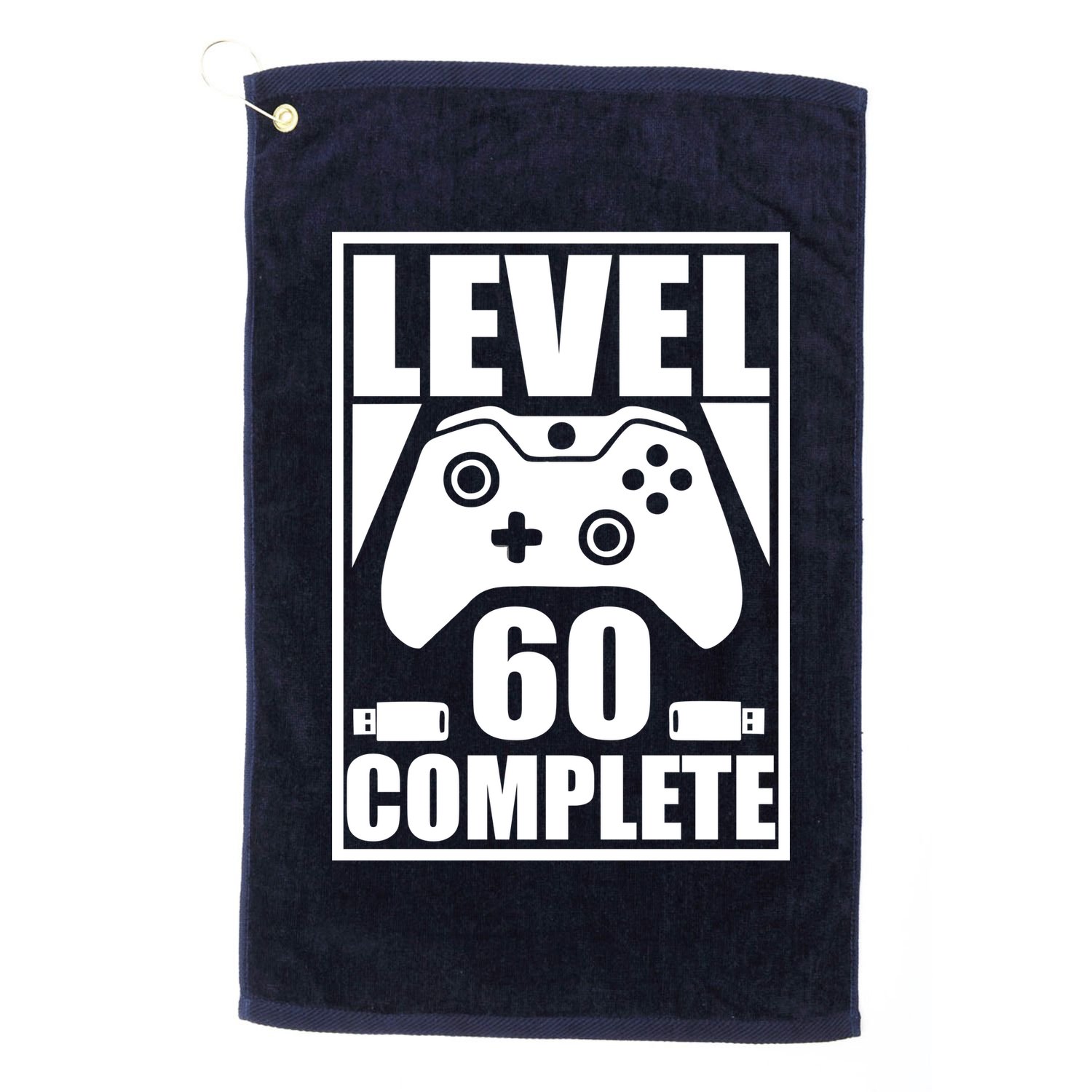 Level 60 Complete Video Gamer 60th Birthday Golf Towel