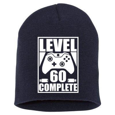 Level 60 Complete Video Gamer 60th Birthday Short Acrylic Beanie