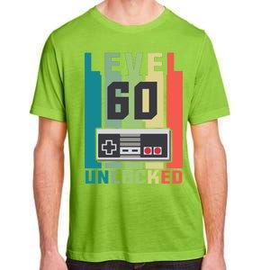 Level 60 Unlocked Funny Retro Gamer Birthday Adult ChromaSoft Performance T-Shirt