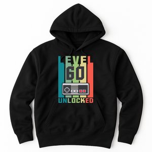 Level 60 Unlocked Funny Retro Gamer Birthday Hoodie