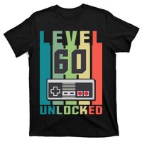 Level 60 Unlocked Funny Retro Gamer Birthday T-Shirt