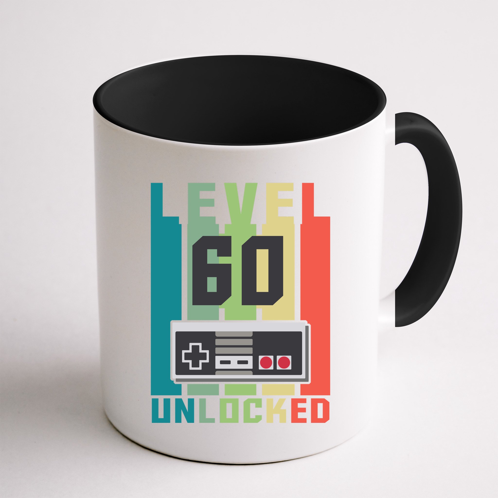 Level 60 Unlocked Funny Retro Gamer Birthday Mug