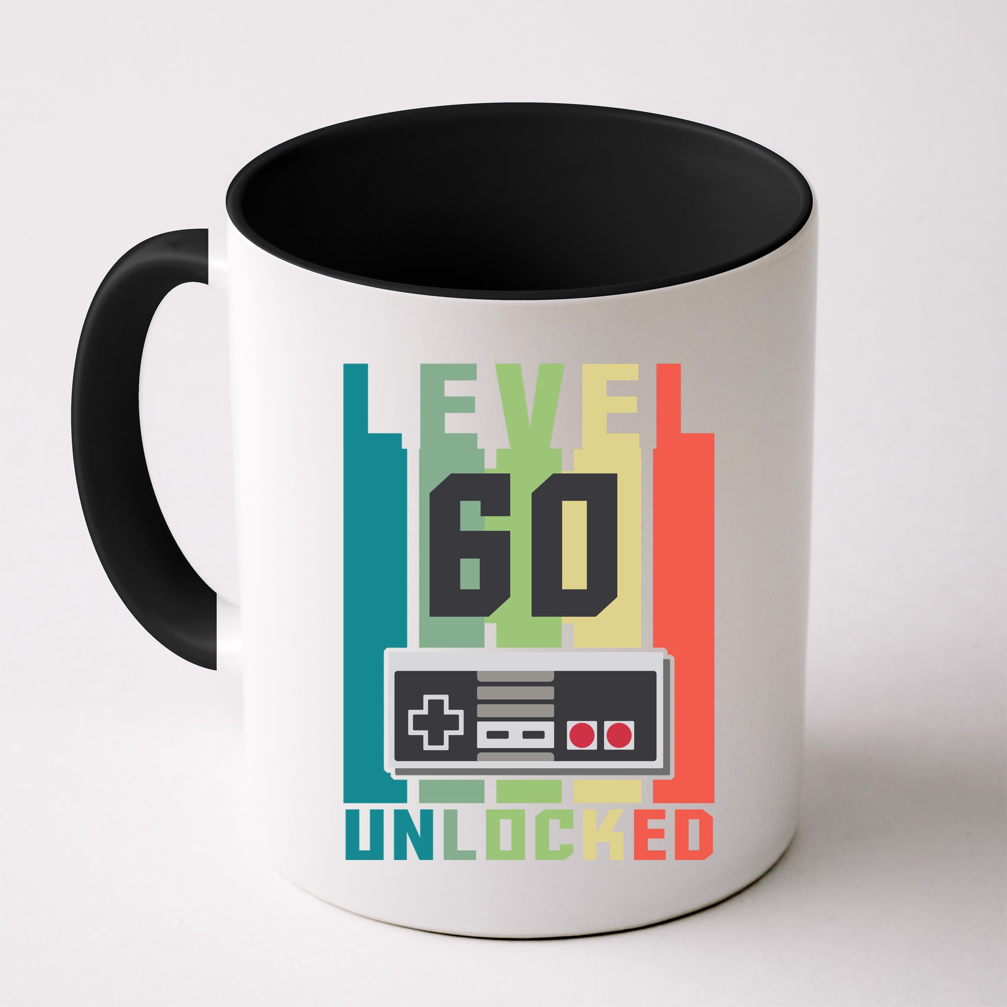 Level 60 Unlocked Funny Retro Gamer Birthday Mug