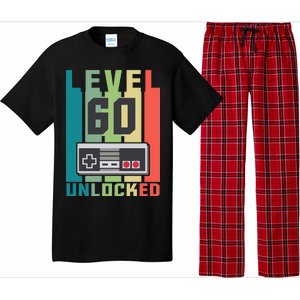 Level 60 Unlocked Funny Retro Gamer Birthday Pajama Set