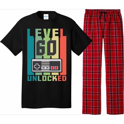 Level 60 Unlocked Funny Retro Gamer Birthday Pajama Set