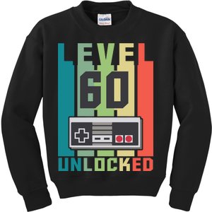 Level 60 Unlocked Funny Retro Gamer Birthday Kids Sweatshirt