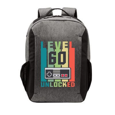 Level 60 Unlocked Funny Retro Gamer Birthday Vector Backpack