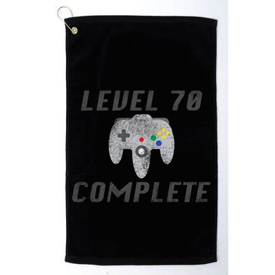 Level 70 Complete 70th Birthday Golf Towel