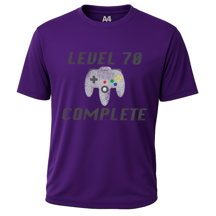 Level 70 Complete 70th Birthday Cooling Performance Crew T-Shirt