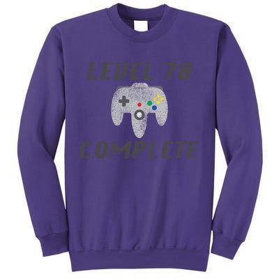 Level 70 Complete 70th Birthday Sweatshirt