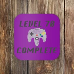 Level 70 Complete 70th Birthday Coaster