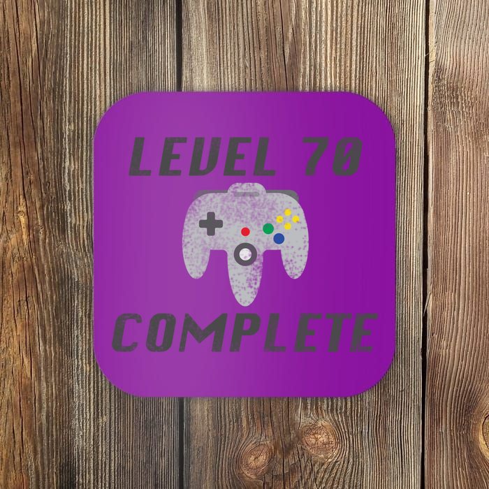 Level 70 Complete 70th Birthday Coaster