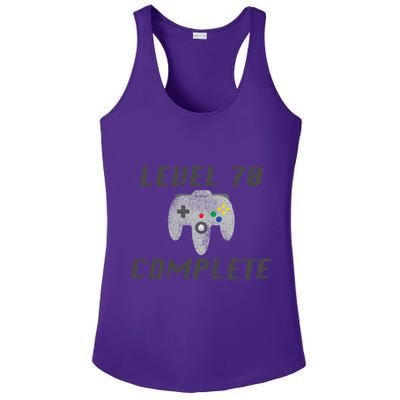 Level 70 Complete 70th Birthday Ladies PosiCharge Competitor Racerback Tank