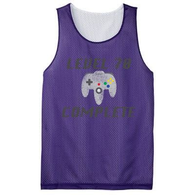 Level 70 Complete 70th Birthday Mesh Reversible Basketball Jersey Tank