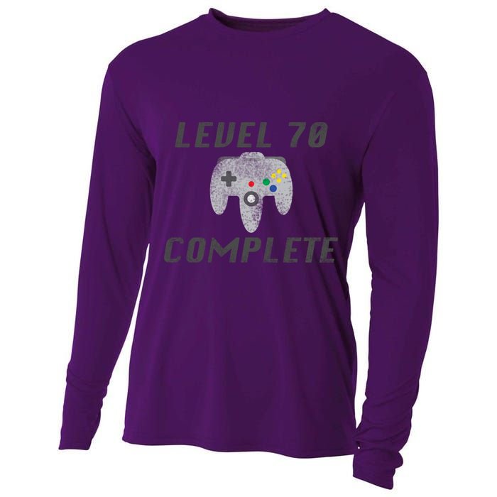 Level 70 Complete 70th Birthday Cooling Performance Long Sleeve Crew