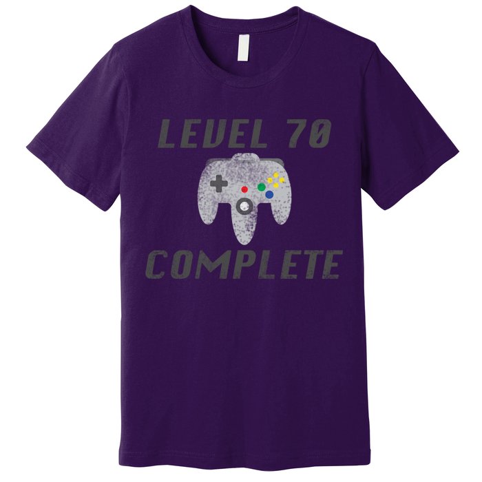 Level 70 Complete 70th Birthday Premium T-Shirt