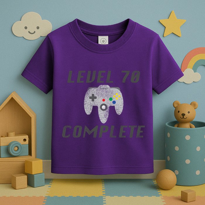 Level 70 Complete 70th Birthday Toddler T-Shirt