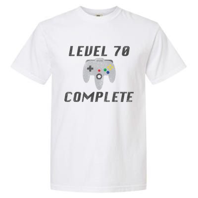 Level 70 Complete 70th Birthday Garment-Dyed Heavyweight T-Shirt