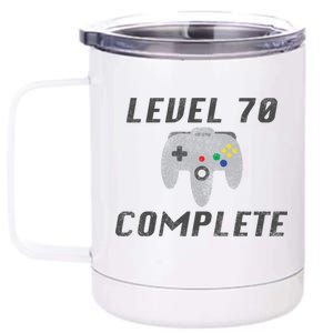 Level 70 Complete 70th Birthday 12 oz Stainless Steel Tumbler Cup