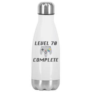 Level 70 Complete 70th Birthday Stainless Steel Insulated Water Bottle