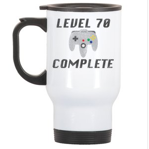 Level 70 Complete 70th Birthday Stainless Steel Travel Mug