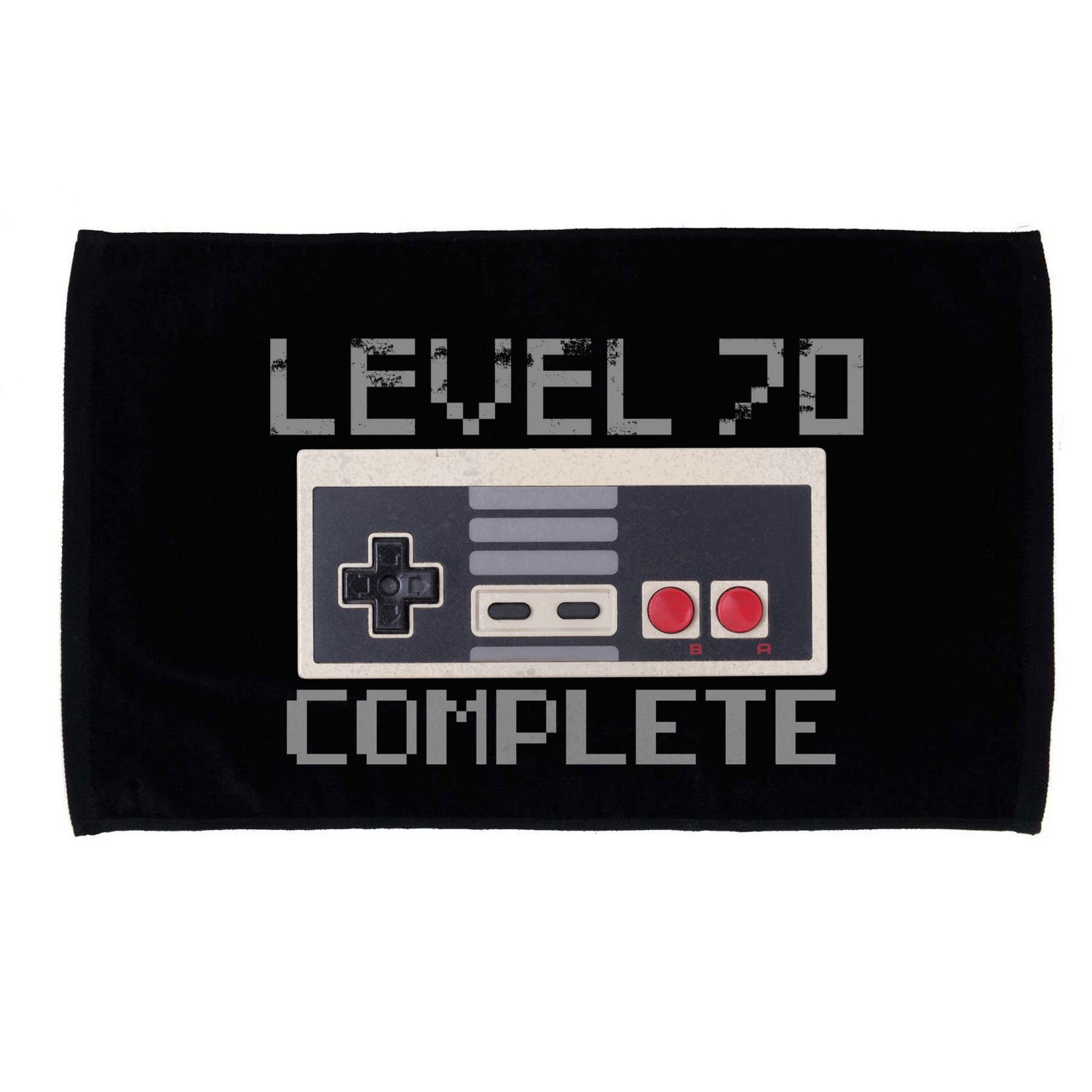 Level 70 Complete Retro Gamer 70th Birthday Microfiber Hand Towel
