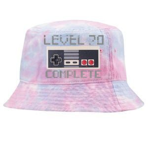 Level 70 Complete Retro Gamer 70th Birthday Tie-Dyed Bucket Hat