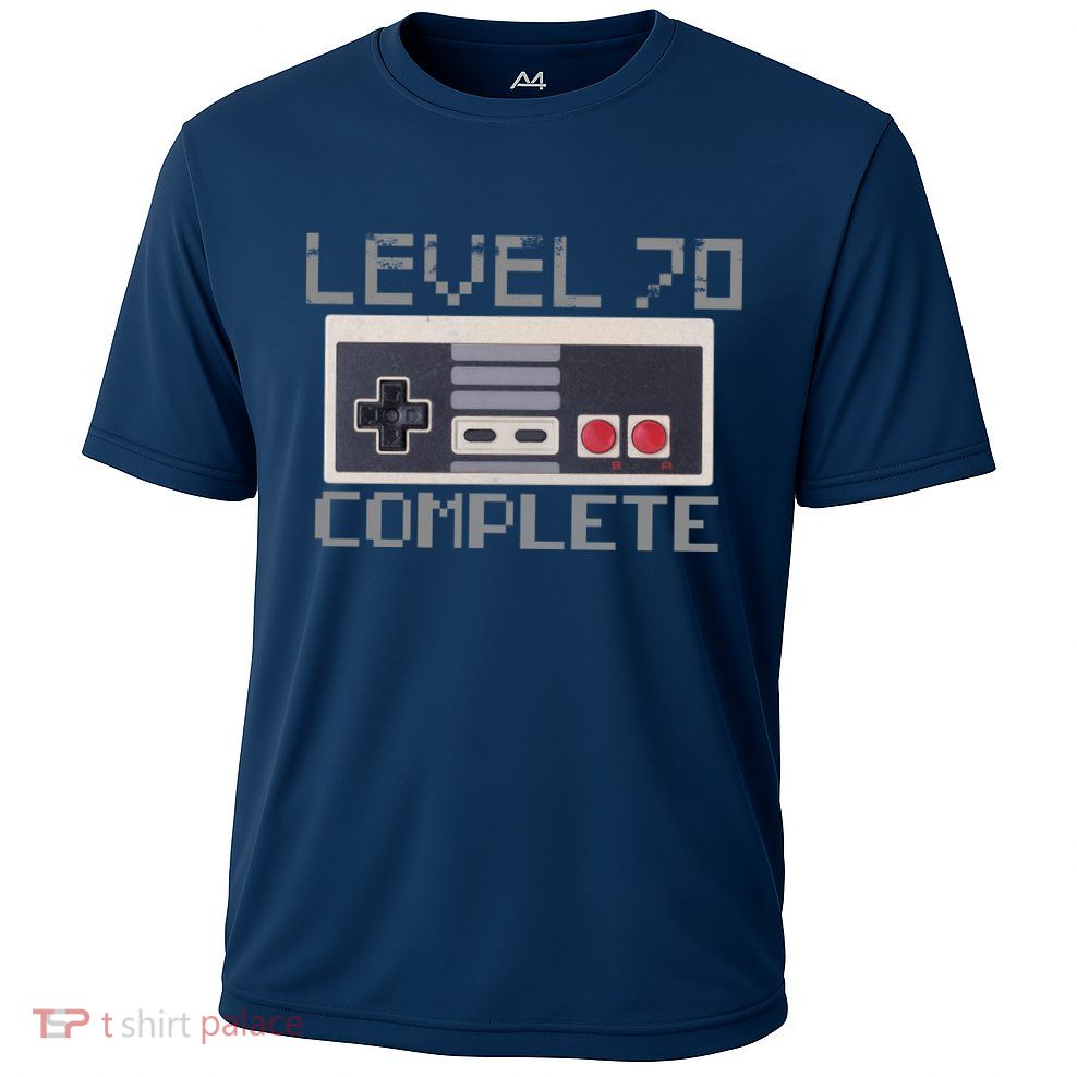 Level 70 Complete Retro Gamer 70th Birthday Cooling Performance Crew T-Shirt