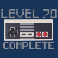 Level 70 Complete Retro Gamer 70th Birthday Drawstring Bag