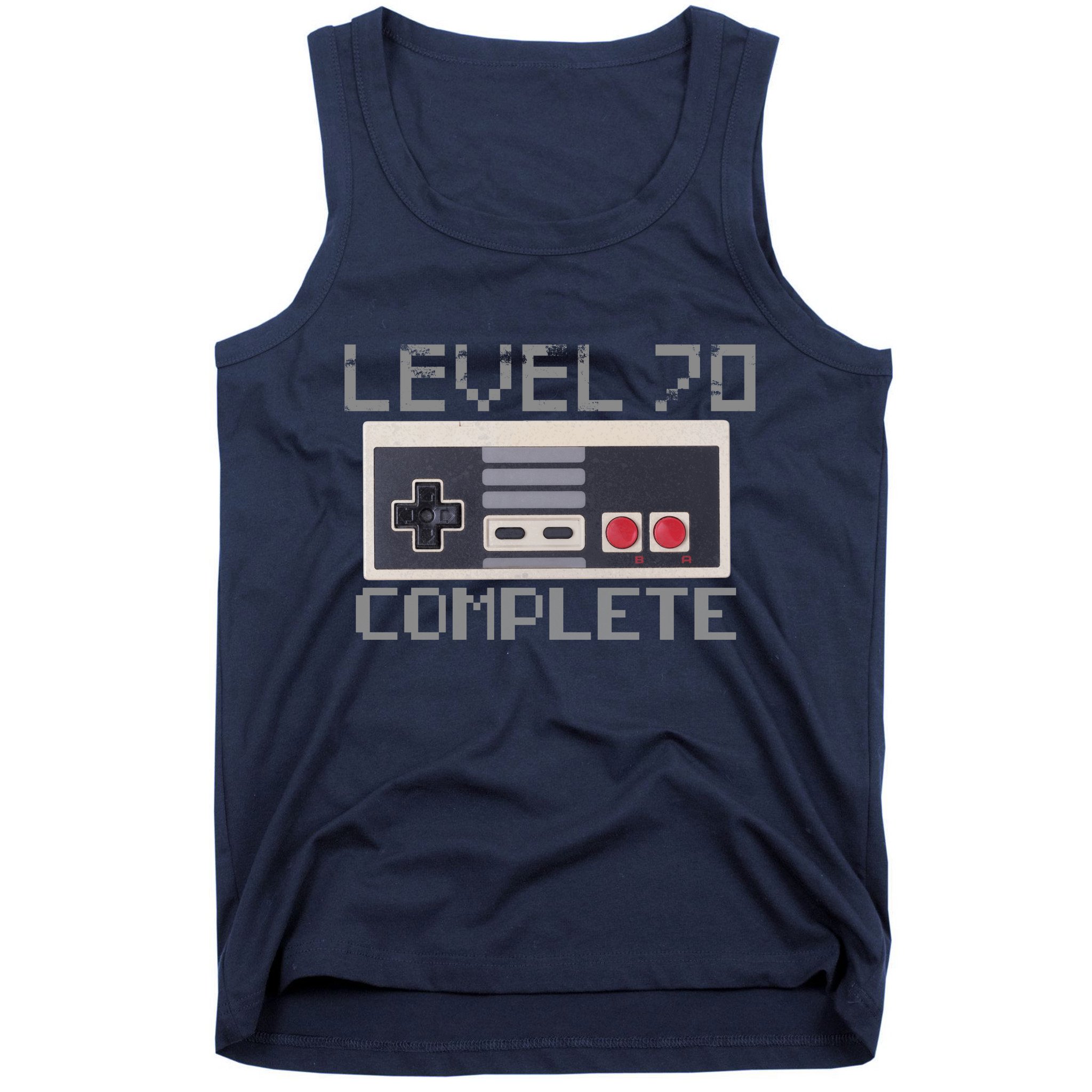 Level 70 Complete Retro Gamer 70th Birthday Tank Top