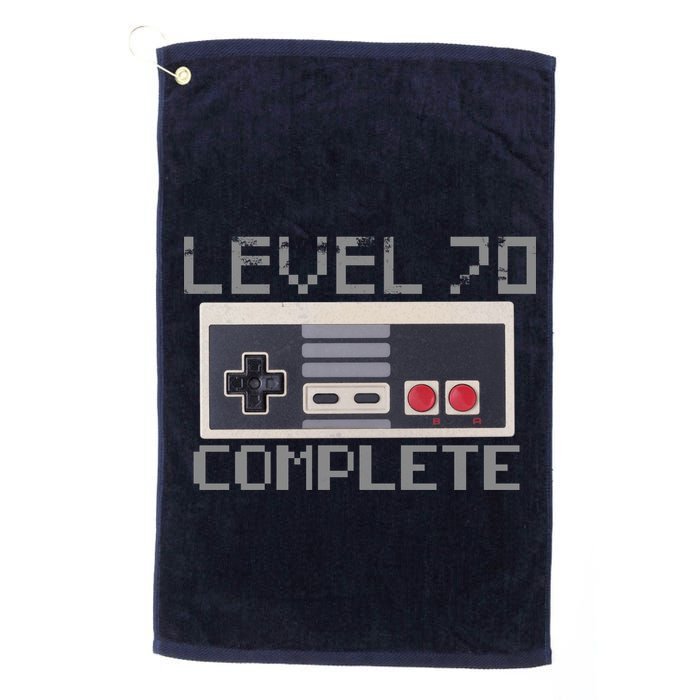 Level 70 Complete Retro Gamer 70th Birthday Golf Towel