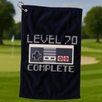 Level 70 Complete Retro Gamer 70th Birthday Golf Towel