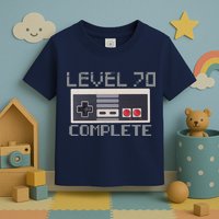 Level 70 Complete Retro Gamer 70th Birthday Toddler T-Shirt