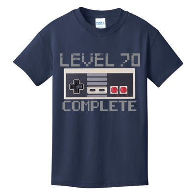 Level 70 Complete Retro Gamer 70th Birthday Kids T-Shirt